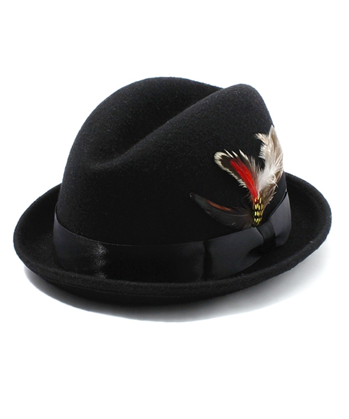 CIAOPANIC（チャオパニック）の「フェルトポンブルグHAT（ハット・メンズ・レッド/ブラック・FREE）」の2枚目の写真