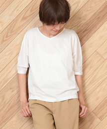 un dix cors | シャドーストライプドルマンプルオーバー(Tシャツ/カットソー)