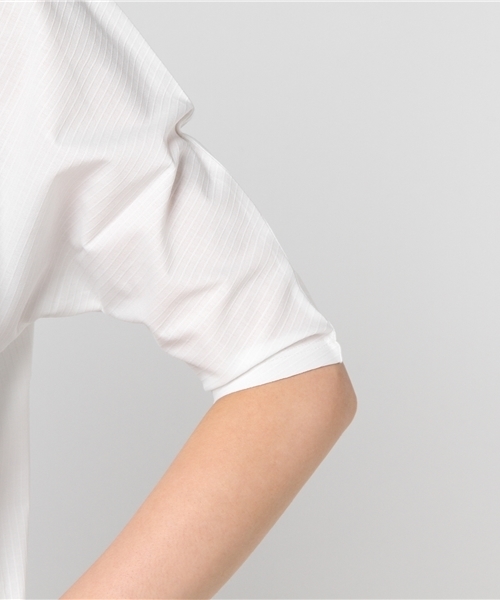 un dix cors（アンディコール）の「シャドーストライプドルマンプルオーバー（Tシャツ/カットソー・レディース・ホワイト/ベージュ/ネイビー・ﾌﾘ-）」の11枚目の写真