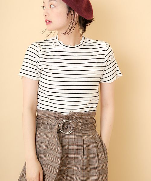 OLIVE des OLIVE（オリーブデオリーブ）の「プチハイネックT（Tシャツ/カットソー・レディース・レンガ/ブラック/その他/オフホワイト・FREE）」の10枚目の写真