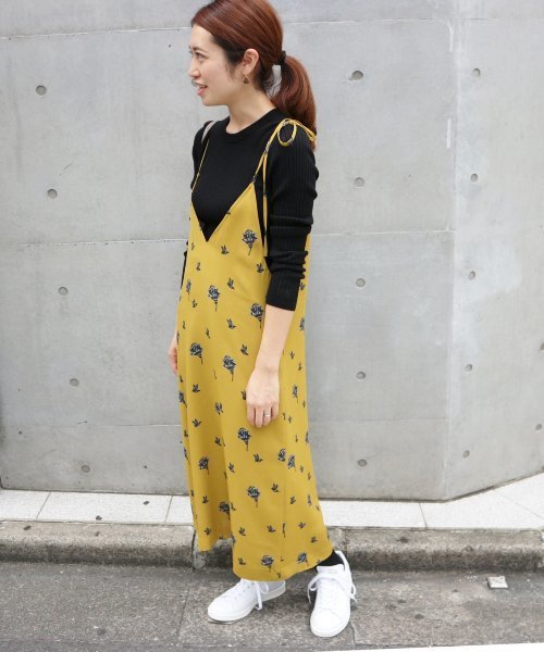 セール】モチーフプリントキャミワンピース◇（ワンピース）｜IENA