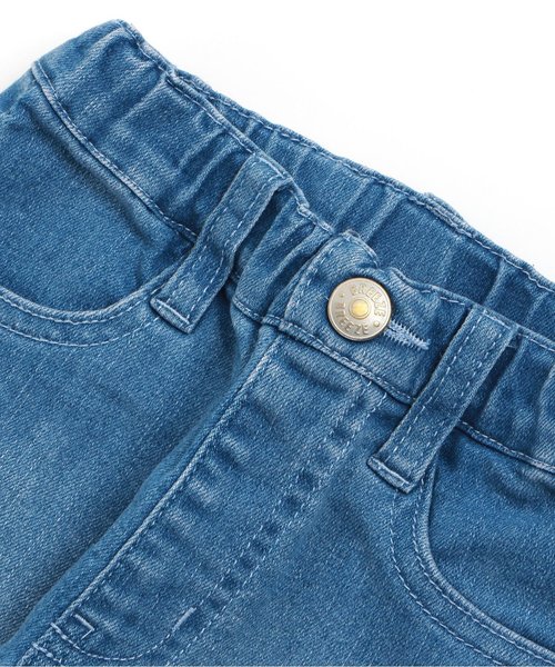 BREEZE（ブリーズ）の「デザインデニムパンツ 8.5分丈（デニムパンツ・キッズ・ネイビー/サックスブルー・100/110/120/130/140/80/90/95）」の5枚目の写真