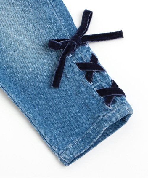 BREEZE（ブリーズ）の「デザインデニムパンツ 8.5分丈（デニムパンツ・キッズ・ネイビー/サックスブルー・100/110/120/130/140/80/90/95）」の9枚目の写真
