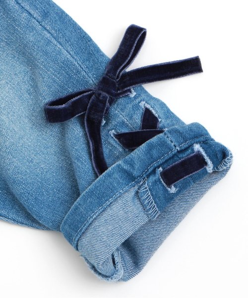 BREEZE（ブリーズ）の「デザインデニムパンツ 8.5分丈（デニムパンツ・キッズ・ネイビー/サックスブルー・100/110/120/130/140/80/90/95）」の10枚目の写真