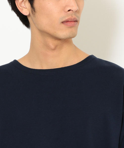 green label relaxing（グリーンレーベルリラクシング）の「CM ガーター ボートネック 5分袖 カットソー ◆（Tシャツ/カットソー・メンズ・ベージュ/ライトブルー/オリーブ/ネイビー/レッド/ホワイト・L/S/M）」の11枚目の写真