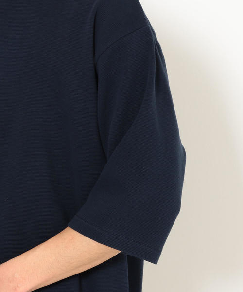 green label relaxing（グリーンレーベルリラクシング）の「CM ガーター ボートネック 5分袖 カットソー ◆（Tシャツ/カットソー・メンズ・ベージュ/ライトブルー/オリーブ/ネイビー/レッド/ホワイト・L/S/M）」の12枚目の写真