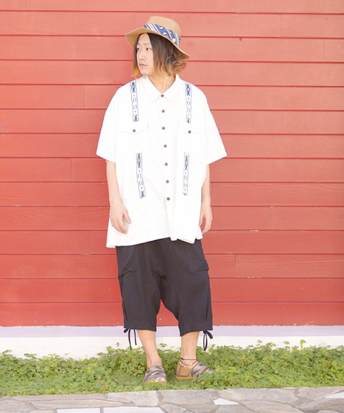 チャイハネ（チャイハネ）の「【チャイハネ】ネイティブ柄テープペーパーハット（ハット・レディース・ベージュ/ブラウン・FREE）」の9枚目の写真