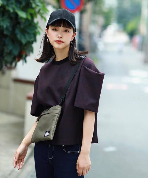 Lee（リー）の「【Lee×SMIRNASLI】Nylon Sacoche / ナイロンサコッシュ（ショルダーバッグ・レディース・ブラック/ベージュ/ネイビー/カーキ/ボルドー・フリー）」の6枚目の写真