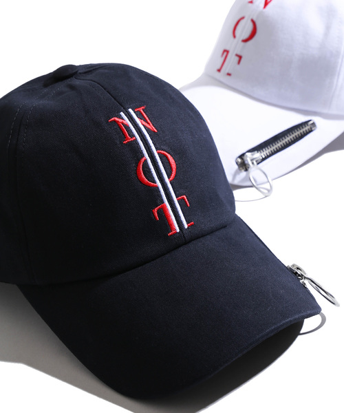 WEGO（ウィゴー）の「WEGO/ZIPロゴキャップ（キャップ・レディース・ホワイト/ブラック・FREE）」の2枚目の写真