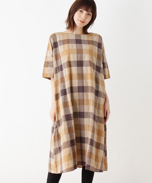 Shoo La Rue シューラルー のファッション ワンピース セール ワンピース ワンピース ビッグチェック Shoo La Rue シューラルー のファッション ワンピース セール ワンピース ワンピース ビッグチェック