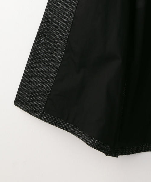 Steven Alan（スティーブンアラン）の「＜Steven Alan＞HARRIS TWEED HALF BAL COLLAR COAT/コート（ステンカラーコート・メンズ・ブラック・LARGE/MEDIUM/SMALL）」の12枚目の写真