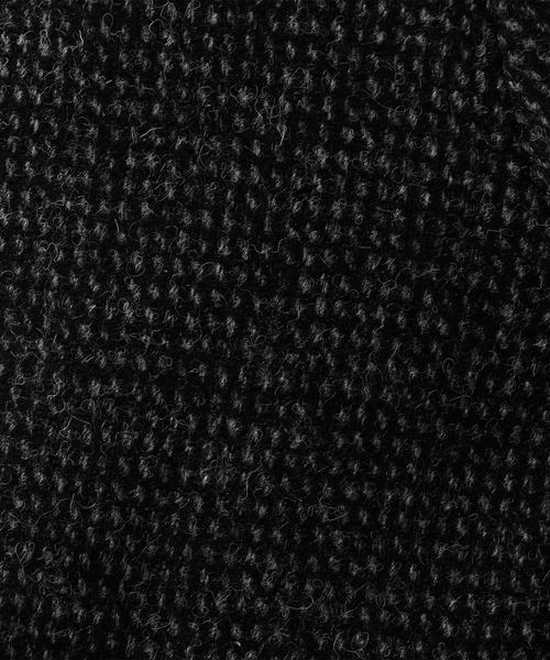 Steven Alan（スティーブンアラン）の「＜Steven Alan＞HARRIS TWEED HALF BAL COLLAR COAT/コート（ステンカラーコート・メンズ・ブラック・LARGE/MEDIUM/SMALL）」の8枚目の写真