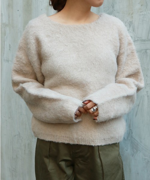 TODAYFUL（トゥデイフル）の「モヘアタイニット（ニット/セーター・レディース・ベージュ/レッド系その他・FREE）」の12枚目の写真