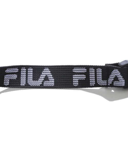 FILA(フィラ)の「∴WEGO/FILA別注ロゴテープウエストバッグ(ボディバッグ/ウエストポーチ・メンズ・ブラック/ベージュ/ネイビー・FREE)」の4枚目の写真