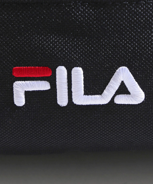 FILA(フィラ)の「∴WEGO/FILA別注ロゴテープウエストバッグ(ボディバッグ/ウエストポーチ・メンズ・ブラック/ベージュ/ネイビー・FREE)」の5枚目の写真
