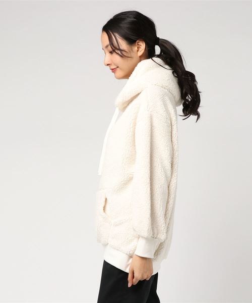 rps（アールピーエス）の「ボアパーカー（パーカー・レディース・ブラック/ブラウン/アイボリー/グレイッシュベージュ・M）」の7枚目の写真