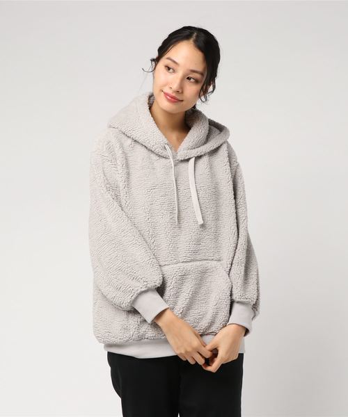 rps（アールピーエス）の「ボアパーカー（パーカー・レディース・ブラック/ブラウン/アイボリー/グレイッシュベージュ・M）」の8枚目の写真