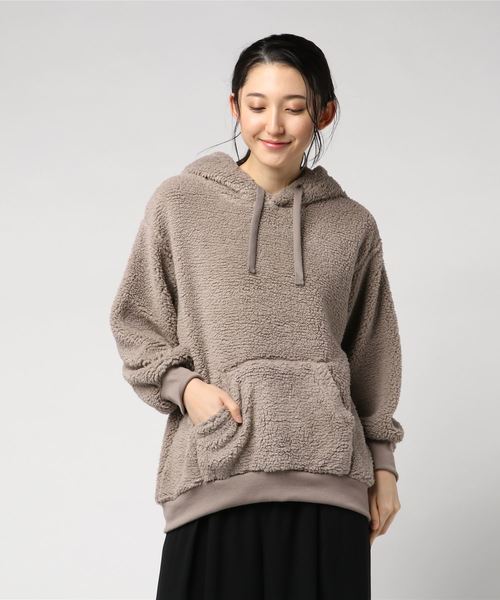 rps（アールピーエス）の「ボアパーカー（パーカー・レディース・ブラック/ブラウン/アイボリー/グレイッシュベージュ・M）」の11枚目の写真