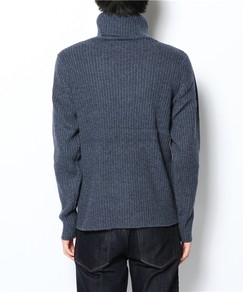 BEAMS PLUS（ビームスプラス）の「□BEAMS PLUS / リブ タートルネック ニット（ニット/セーター・メンズ・グレー/ベージュ/ネイビー・SMALL/MEDIUM/LARGE/X-LARGE）」の5枚目の写真
