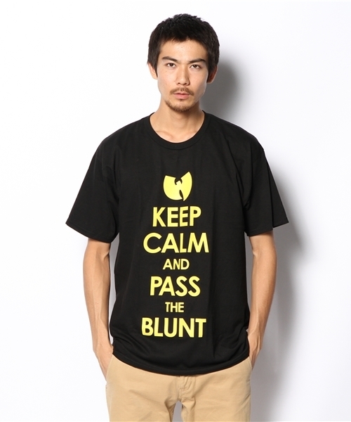 Manhattan Records(マンハッタン レコーズ)の「Rock Smith / Keep Calm Tee(Tシャツ/カットソー・メンズ・ブラック/ホワイト・LARGE/MEDIUM/SMALL/X-LARGE)」の1枚目の写真