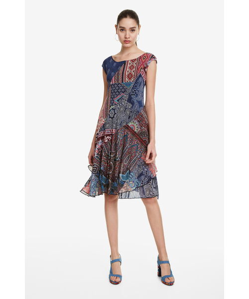 Desigual(デシグアル)の「パッチワークワンピース RASHA(ワンピース・レディース・マルチ・2L/SS/S/M/L)」の6枚目の写真