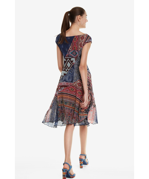 Desigual(デシグアル)の「パッチワークワンピース RASHA(ワンピース・レディース・マルチ・2L/SS/S/M/L)」の7枚目の写真