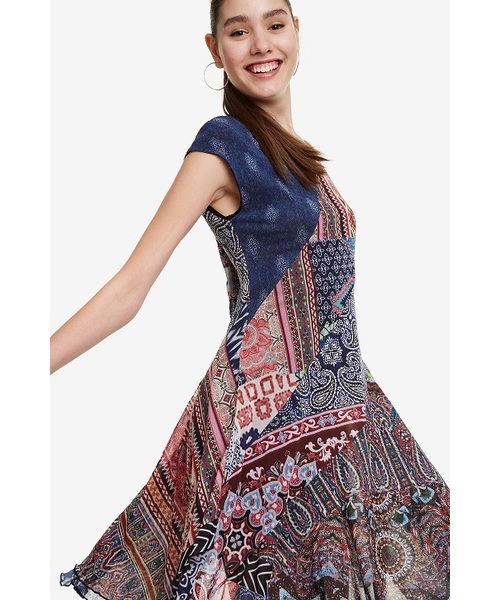 Desigual(デシグアル)の「パッチワークワンピース RASHA(ワンピース・レディース・マルチ・2L/SS/S/M/L)」の12枚目の写真