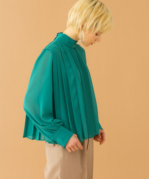 UNITED TOKYO（ユナイテッドトウキョウ）の「プリーツブラウス（シャツ/ブラウス・レディース・グリーン/ピンク/ブラック/ブルー/アイボリー・1）」の17枚目の写真