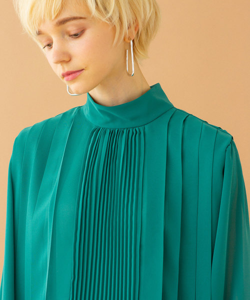 UNITED TOKYO（ユナイテッドトウキョウ）の「プリーツブラウス（シャツ/ブラウス・レディース・グリーン/ピンク/ブラック/ブルー/アイボリー・1）」の16枚目の写真