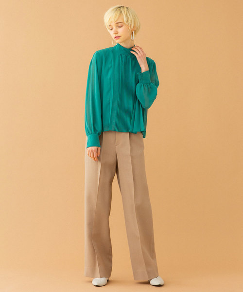 UNITED TOKYO（ユナイテッドトウキョウ）の「プリーツブラウス（シャツ/ブラウス・レディース・グリーン/ピンク/ブラック/ブルー/アイボリー・1）」の13枚目の写真