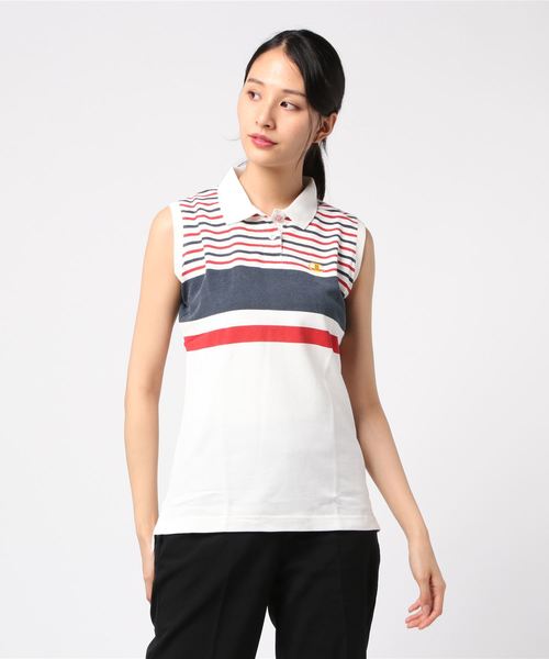 Champion Golf(チャンピオンゴルフ)の「【Champion/チャンピオン】レディース GOLF ポロシャツ(ポロシャツ・レディース・イエロー/ネイビー/ピンク・MEDIUM/LARGE)」の2枚目の写真