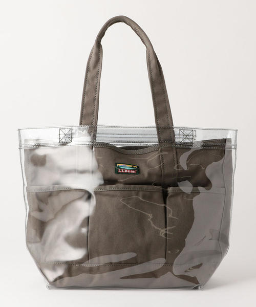 green label relaxing（グリーンレーベルリラクシング）の「[別注]L.L.Bean×GLR SC PVC MID トートバッグ（トートバッグ・レディース・ネイビー/オフホワイト/オリーブ・FREE）」の3枚目の写真