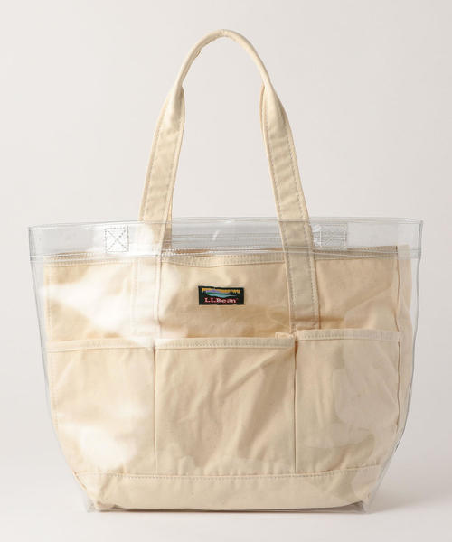 green label relaxing（グリーンレーベルリラクシング）の「[別注]L.L.Bean×GLR SC PVC MID トートバッグ（トートバッグ・レディース・ネイビー/オフホワイト/オリーブ・FREE）」の11枚目の写真