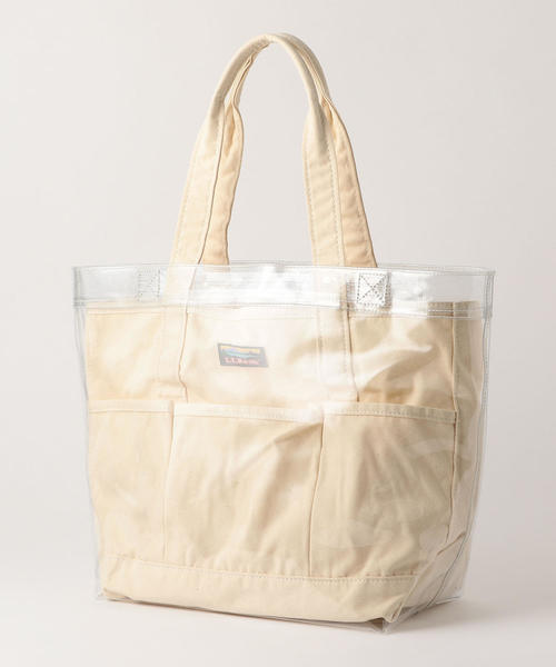 green label relaxing（グリーンレーベルリラクシング）の「[別注]L.L.Bean×GLR SC PVC MID トートバッグ（トートバッグ・レディース・ネイビー/オフホワイト/オリーブ・FREE）」の12枚目の写真