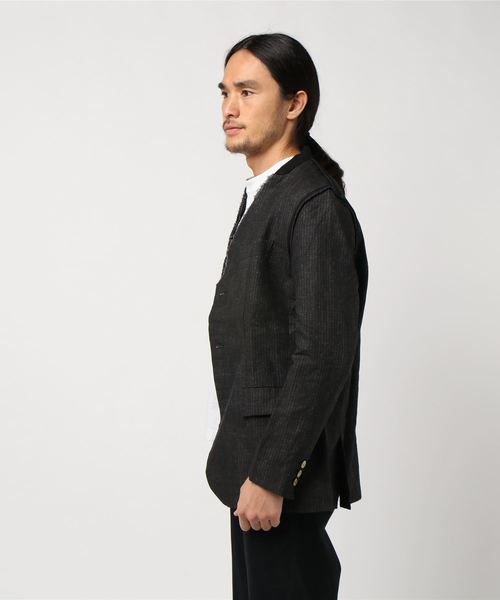 C DIEM(カルペディエム)の「C DIEM(カルペディエム)ノーカラージャケット(ノーカラージャケット・メンズ・チャコールグレー・SMALL/MEDIUM/LARGE)」の7枚目の写真