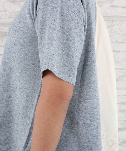 sabstreet my standard（サブストリートマイスタンダード）の「裾刺繍ブラウス挟み込みニットトップス【大きいサイズ対応】【9号(M)～15号(3L)】（ニット/セーター・レディース・ネイビー/ベージュ/ブルー・9号/15号）」の9枚目の写真