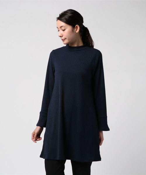 axes femme（アクシーズファム）の「チュール刺繍重ね着チュニ