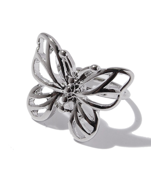 SPINNS（スピンズ）の「バタフライメタルイヤーカフ（イヤーカフ・レディース・シルバー/ゴールド・ONESIZE）」の6枚目の写真