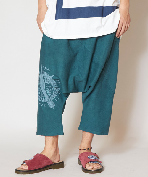 チャイハネ（チャイハネ）の「【チャイハネ】グングニルMEN'Sサルエルパンツ（その他パンツ・メンズ・ホワイト/ブラック/ターコイズブルー/マスタード・FREE）」の4枚目の写真