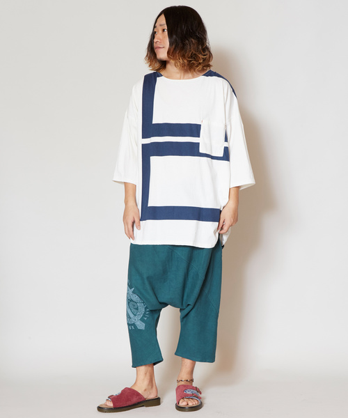 チャイハネ（チャイハネ）の「【チャイハネ】グングニルMEN'Sサルエルパンツ（その他パンツ・メンズ・ホワイト/ブラック/ターコイズブルー/マスタード・FREE）」の6枚目の写真