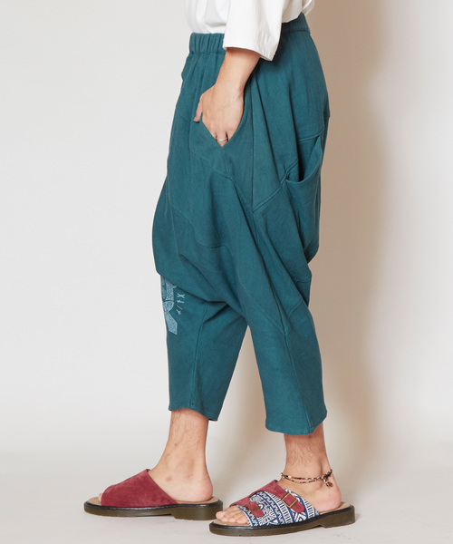 チャイハネ（チャイハネ）の「【チャイハネ】グングニルMEN'Sサルエルパンツ（その他パンツ・メンズ・ホワイト/ブラック/ターコイズブルー/マスタード・FREE）」の7枚目の写真