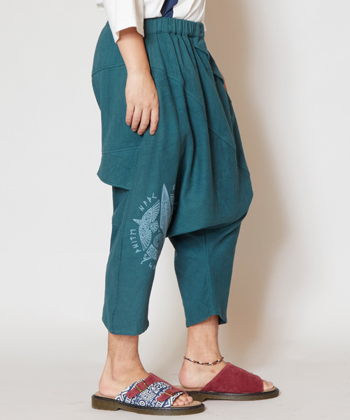 チャイハネ（チャイハネ）の「【チャイハネ】グングニルMEN'Sサルエルパンツ（その他パンツ・メンズ・ホワイト/ブラック/ターコイズブルー/マスタード・FREE）」の8枚目の写真