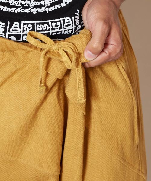 チャイハネ（チャイハネ）の「【チャイハネ】グングニルMEN'Sサルエルパンツ（その他パンツ・メンズ・ホワイト/ブラック/ターコイズブルー/マスタード・FREE）」の13枚目の写真