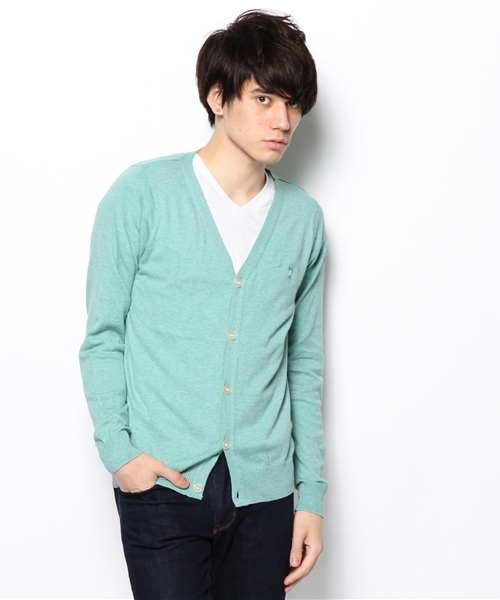 coen（コーエン）の「ニットソーカーディガン（カーディガン/ボレロ・メンズ・ケリー/ネイビー/ライトブルー/ピンク・SMALL/MEDIUM/LARGE/X-LARGE）」の3枚目の写真