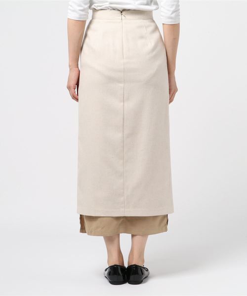 TODAYFUL(トゥデイフル)の「レイヤードペンシルスカート(スカート・レディース・ベージュ/レッド系その他・36inch/38inch)」の4枚目の写真