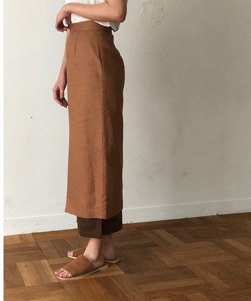 TODAYFUL(トゥデイフル)の「レイヤードペンシルスカート(スカート・レディース・ベージュ/レッド系その他・36inch/38inch)」の11枚目の写真