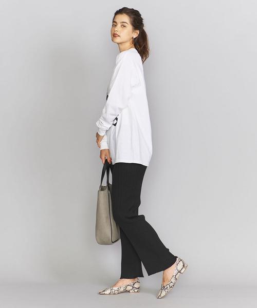 BEAUTY&YOUTH UNITED ARROWS(ビューティーアンドユースユナイテッドアローズ)の「BY ホールガーメントリブパンツо(その他パンツ・レディース・ブラック/オリーブ・FREE)」の12枚目の写真