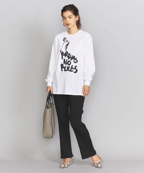 BEAUTY&YOUTH UNITED ARROWS(ビューティーアンドユースユナイテッドアローズ)の「BY ホールガーメントリブパンツо(その他パンツ・レディース・ブラック/オリーブ・FREE)」の13枚目の写真