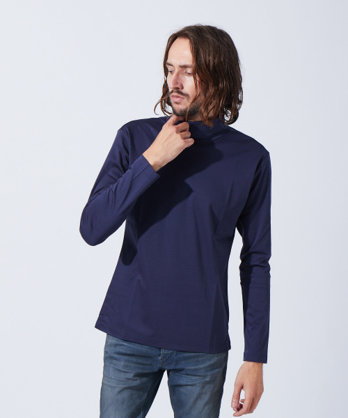 5351 POUR LES HOMMES(ゴーサンゴーイチプールオム)の「アルビニ ロイヤルスムース タートルネック(ニット/セーター・メンズ・ホワイト/ブラック/ネイビー・44/46/48)」の1枚目の写真