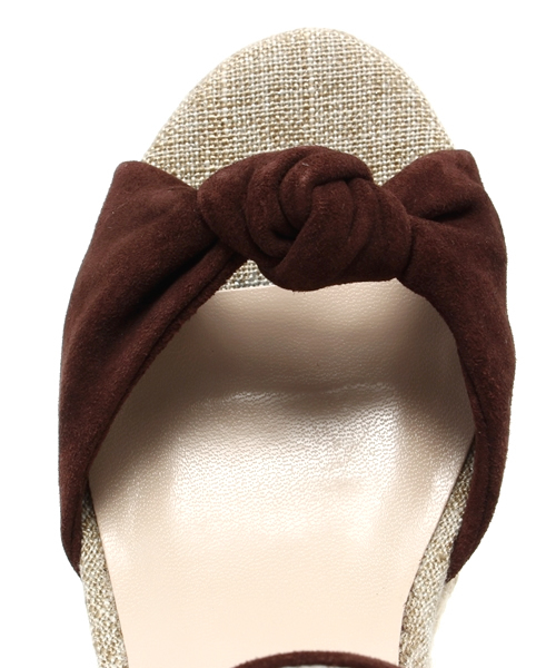 PICHE ABAHOUSE（ピシェ アバハウス）の「ネジリジュートサンダル（サンダル・レディース・ベージュ/ダークブラウン/ピンク・36/38/39/35/37）」の4枚目の写真